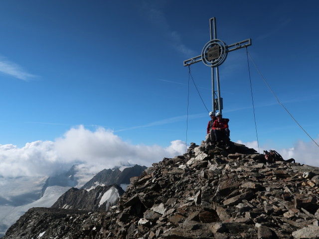 Christoph und Gudrun am Schalfkogel, 3.537 m (12. Aug.)