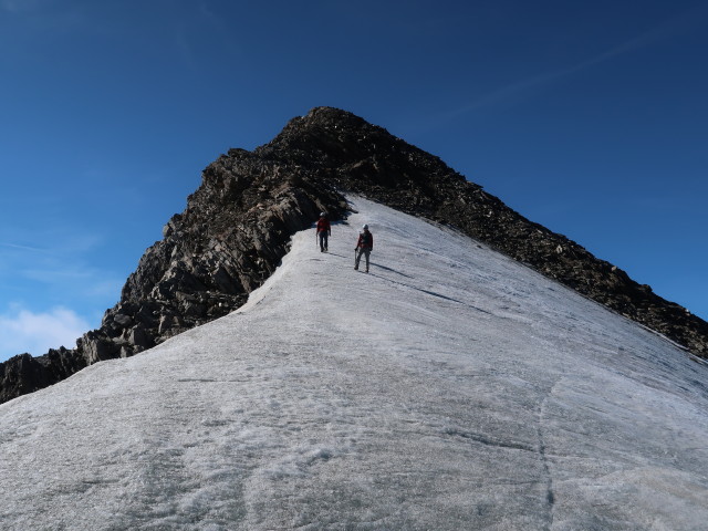 Gudrun und Christoph zwischen Schalfkogel und Firmisanjoch (12. Aug.)