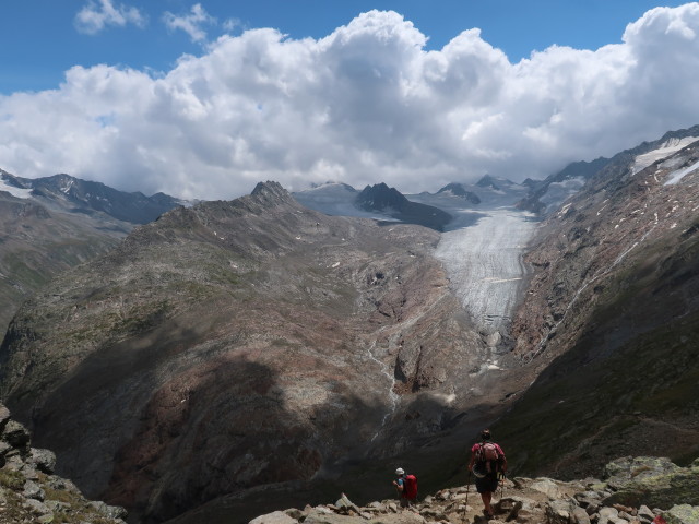 Christoph und Gudrun am Weg 902 zwischen Ramolhaus und Herrenbach (12. Aug.)