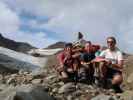 Gudrun, Christoph und ich zwischen Ramolferner und Ramolhaus (11. Aug.)