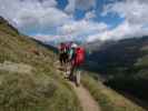 Gudrun und Christoph am Weg 902 zwischen Herrenbach und Putzachbach (12. Aug.)