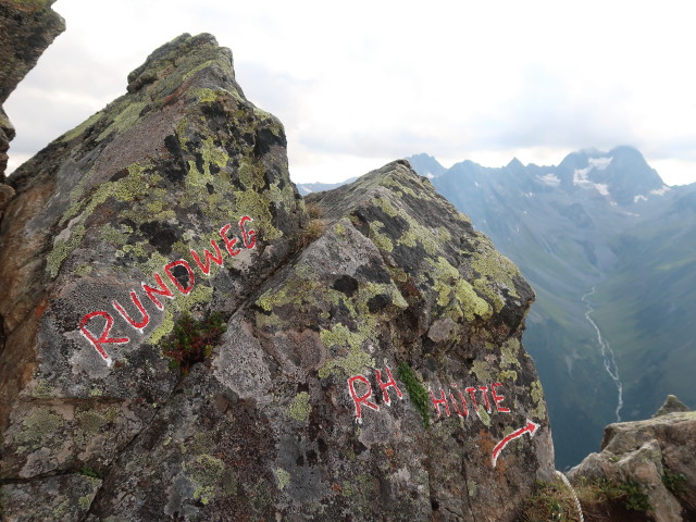 Kleinb&auml;renzinne-Klettersteig: Ausstieg (15. Aug.)