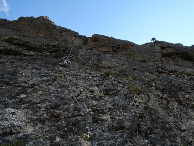 Kleinbärenzinne-Klettersteig: schwierige Variante (16. Aug.)