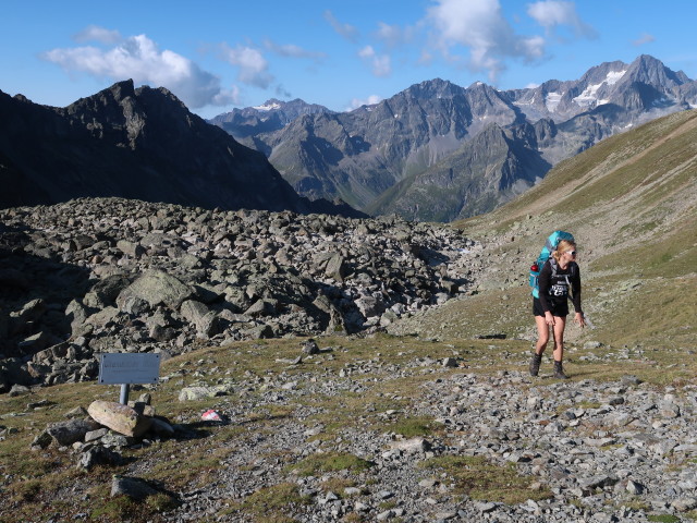 Evelyn im Breitlehnj&ouml;chl, 2.637 m (17. Aug.)