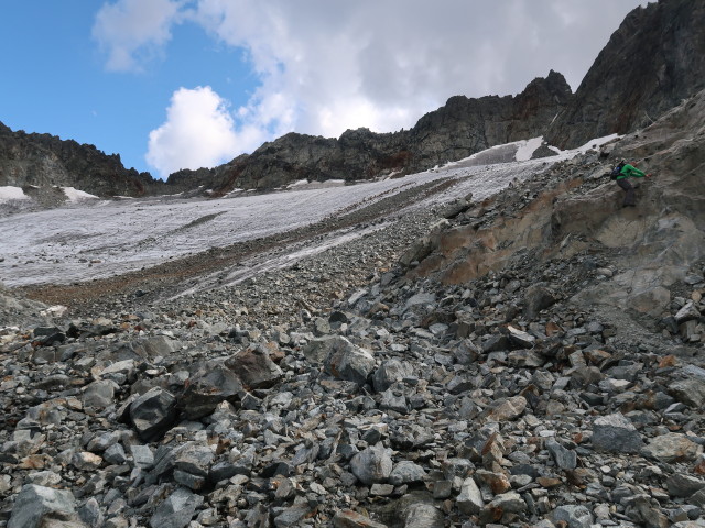 Weg 911 zwischen Luibisscharte und Hauersee (17. Aug.)