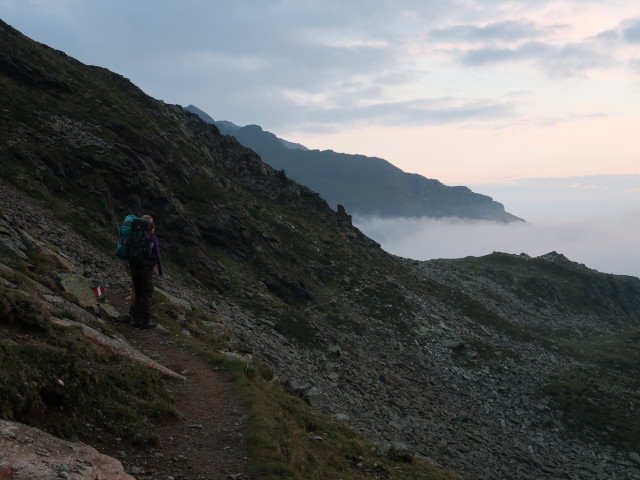 Evelyn und Bernadette am Weg 911 zwischen Hauerseeh&uuml;tte und Unterem Spitzingsee (18. Aug.)