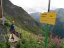 Evelyn bei der Rüsselsheimer Hütte (15. Aug.)