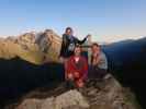 Evelyn, ich und Bernadette Auf Gahwinden, 2.648 m (16. Aug.)