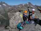 Evelyn und Bernadette am Westgrat der Hohen Geige (16. Aug.)