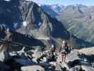 Bernadette, Evelyn und ? am Westgrat der Hohen Geige (16. Aug.)