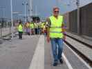 Papa im Bahnhof Münchendorf