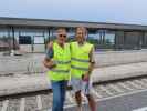 Papa und ich im Bahnhof Hennersdorf