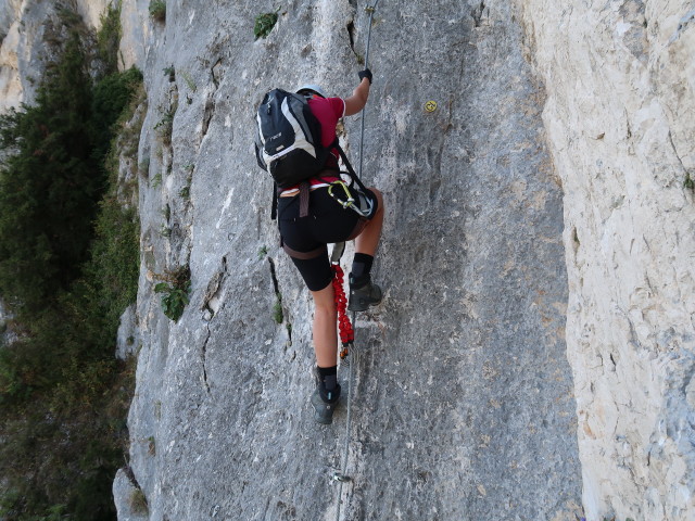 &Ouml;TK-Klettersteig: Larissa im Teil 1