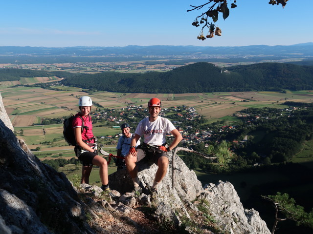&Ouml;TK-Klettersteig: Larissa, Erich und ich im Teil 2