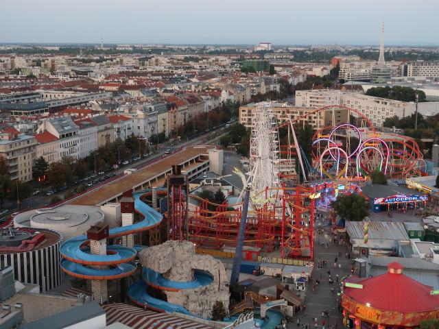 vom Riesenrad Richtung Osten