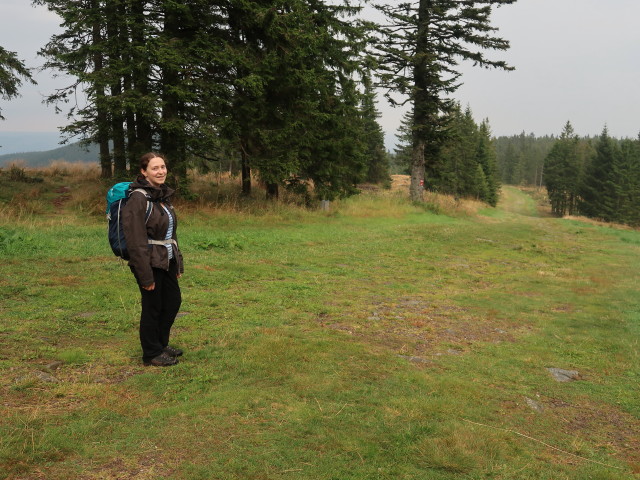 Sabine zwischen Hallerhaus und M&ouml;nichkirchner Schwaig