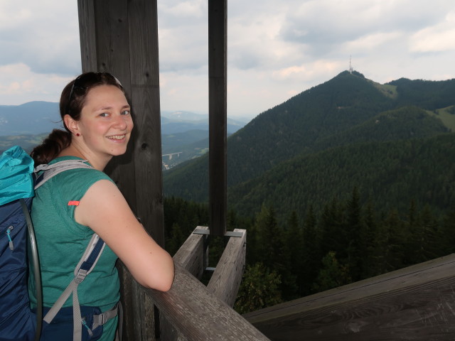 Sabine auf der Erwin-Pr&ouml;ll-Warte, 1.340 m
