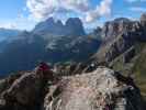 Axel am Abstiegs-Klettersteig