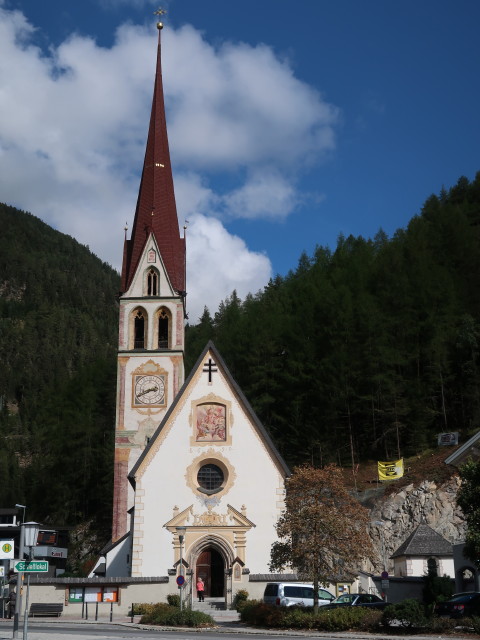 Pfarrkirche Hl. Katharina in L&auml;ngenfeld, 1.180 m (15. Sep.)