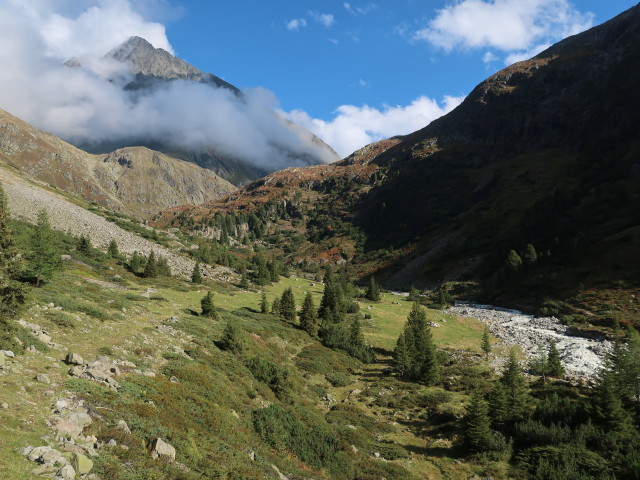 Sulztal zwischen Vorderer Sulztalalm und Hinterer Sulztalalm (15. Sep.)