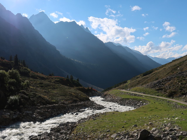 Sulztal zwischen Vorderer Sulztalalm und Hinterer Sulztalalm (15. Sep.)