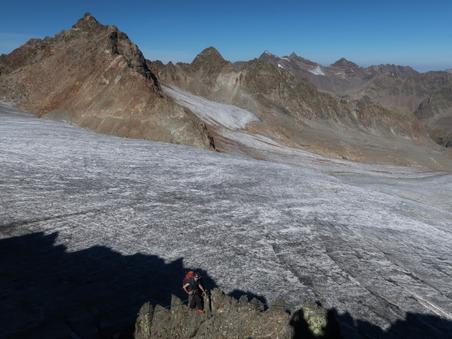 Ronald zwischen Gei&szlig;lehnscharte und Bachfallenferner (16. Sep.)