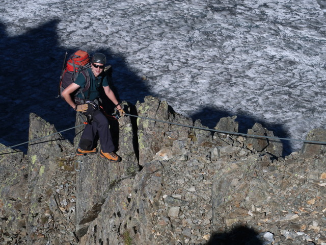 Ronald zwischen Gei&szlig;lehnscharte und Bachfallenferner (16. Sep.)