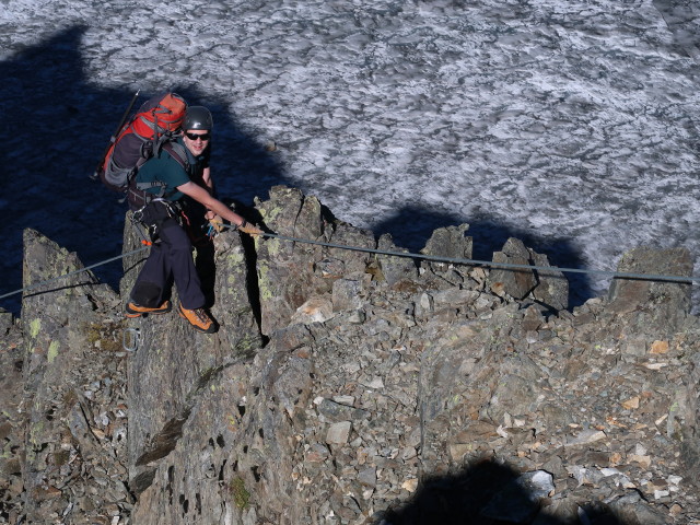 Ronald zwischen Gei&szlig;lehnscharte und Bachfallenferner (16. Sep.)