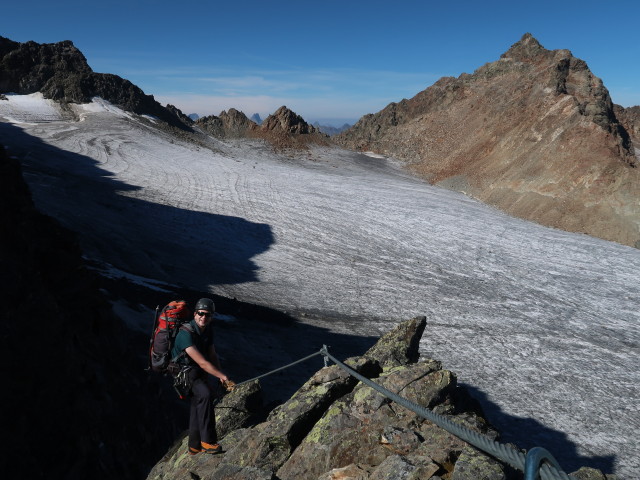 Ronald zwischen Gei&szlig;lehnscharte und Bachfallenferner (16. Sep.)