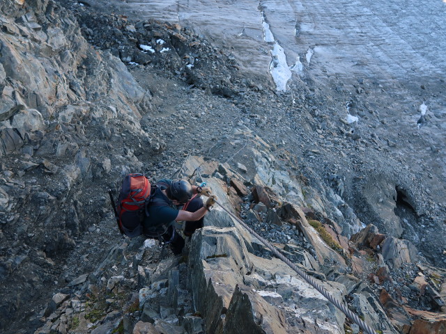 Ronald zwischen Gei&szlig;lehnscharte und Bachfallenferner (16. Sep.)