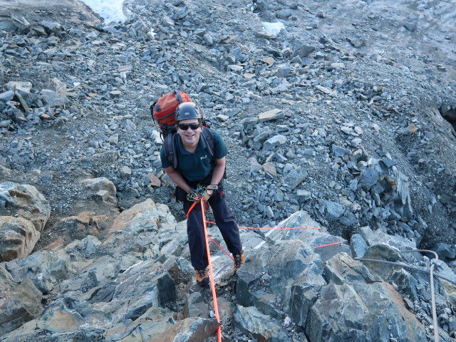 Ronald zwischen Gei&szlig;lehnscharte und Bachfallenferner (16. Sep.)