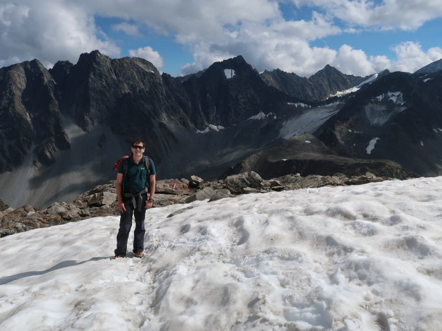 Ronald zwischen Bachfallenferner und Gr&uuml;ne Tatzen-Ferner (16. Sep.)
