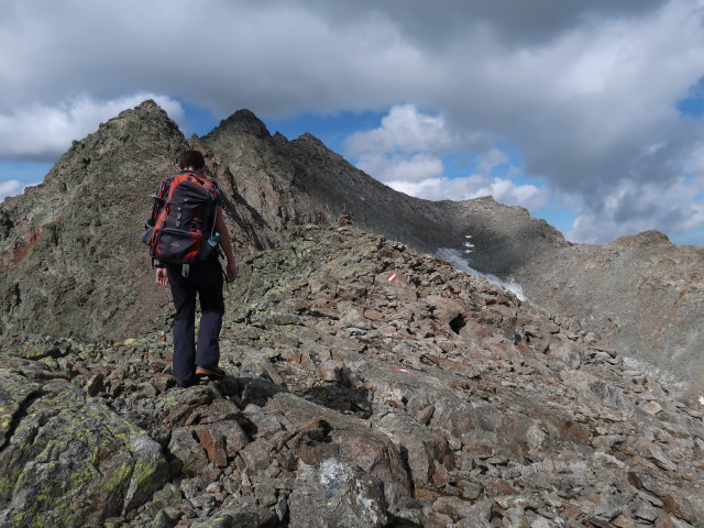 Ronald zwischen Bachfallenferner und Gr&uuml;ne Tatzen-Ferner (16. Sep.)