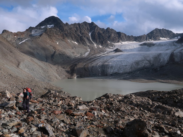 Ronald zwischen Gr&uuml;ne Tatzen-Ferner und Ernst-Riml-Spitz (16. Sep.)