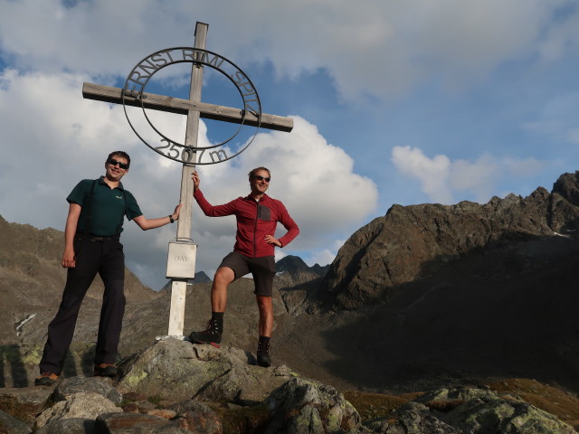 Ronald und ich am Ernst-Riml-Spitz, 2.507 m (16. Sep.)