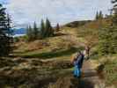 Tessa und Gaby am Weg 19 zwischen Kettingkopf und Kesselscharte (23. Sep.)