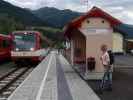 Gaby im Bahnhof Niedernsill, 767 m (23. Sep.)