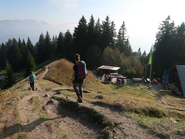 Sabine und Romy zwischen Hoch&auml;lpele und Gschwendtalpe (29. Sep.)