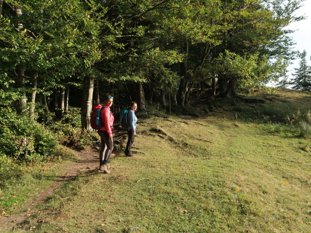 Romy und Sabine zwischen Hoch&auml;lpele und Gschwendtalpe (29. Sep.)