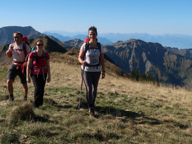 Ich, Sabine und Romy zwischen Leuenkopf und M&ouml;rzelspitze (30. Sep.)