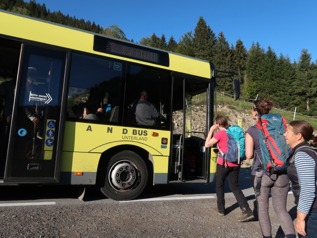 Sabine und Romy auf der Ebniter Stra&szlig;e (30. Sep.)