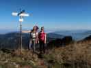 Romy und Sabine am Weg 01 zwischen Obersehrenalpe und Guntenkopf (30. Sep.)