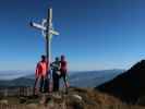 Romy, Sabine und ich am Guntenkopf, 1.765 m (30. Sep.)