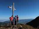 Romy, Sabine und ich am Guntenkopf, 1.765 m (30. Sep.)