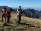 Ich, Sabine und Romy zwischen Leuenkopf und Mörzelspitze (30. Sep.)