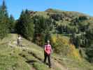 Romy und Sabine am Weg 01 zwischen Mörzelspitze und Salzbödenkopf (30. Sep.)