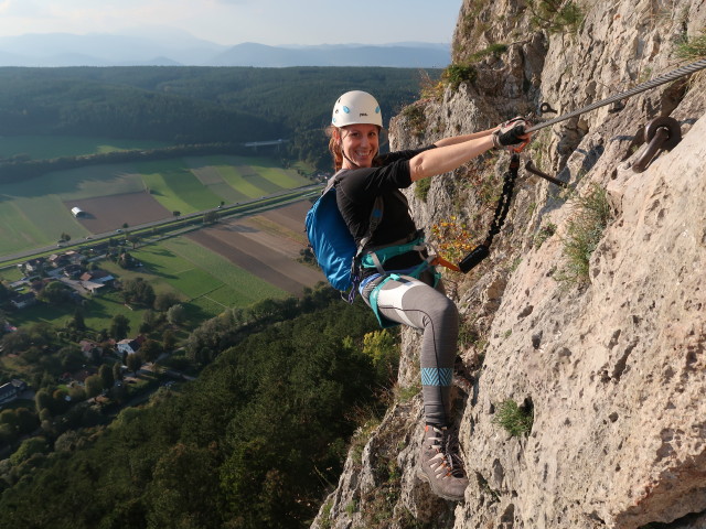 Pittentaler Klettersteig: Romana in der ersten Querung