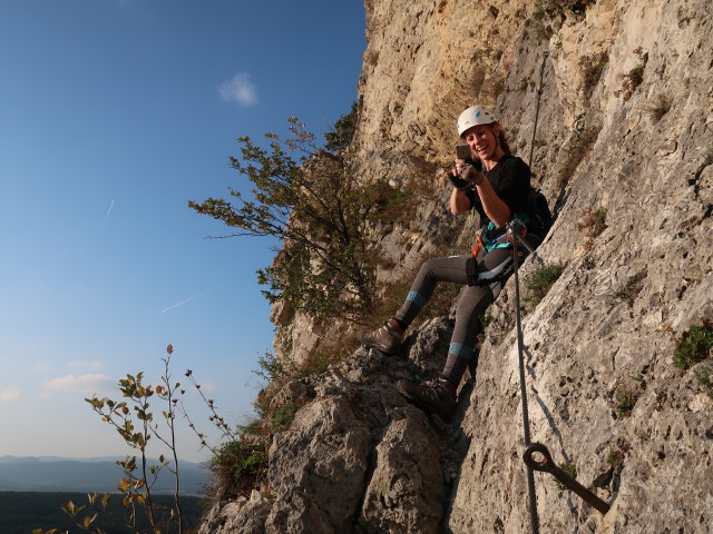 Pittentaler Klettersteig: Romana in der zweiten Querung