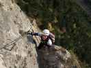 Pittentaler Klettersteig: Ursula in der zweiten Querung