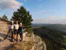 Pittentaler Klettersteig: Ursula, ich und Romana beim Ausstieg